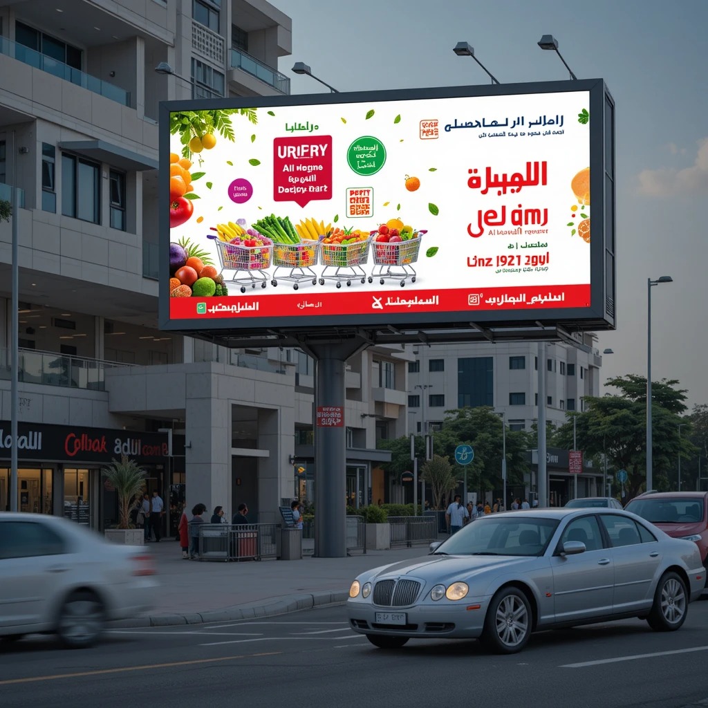 لوحة إعلانات رقمية - سوبرماركت الخير