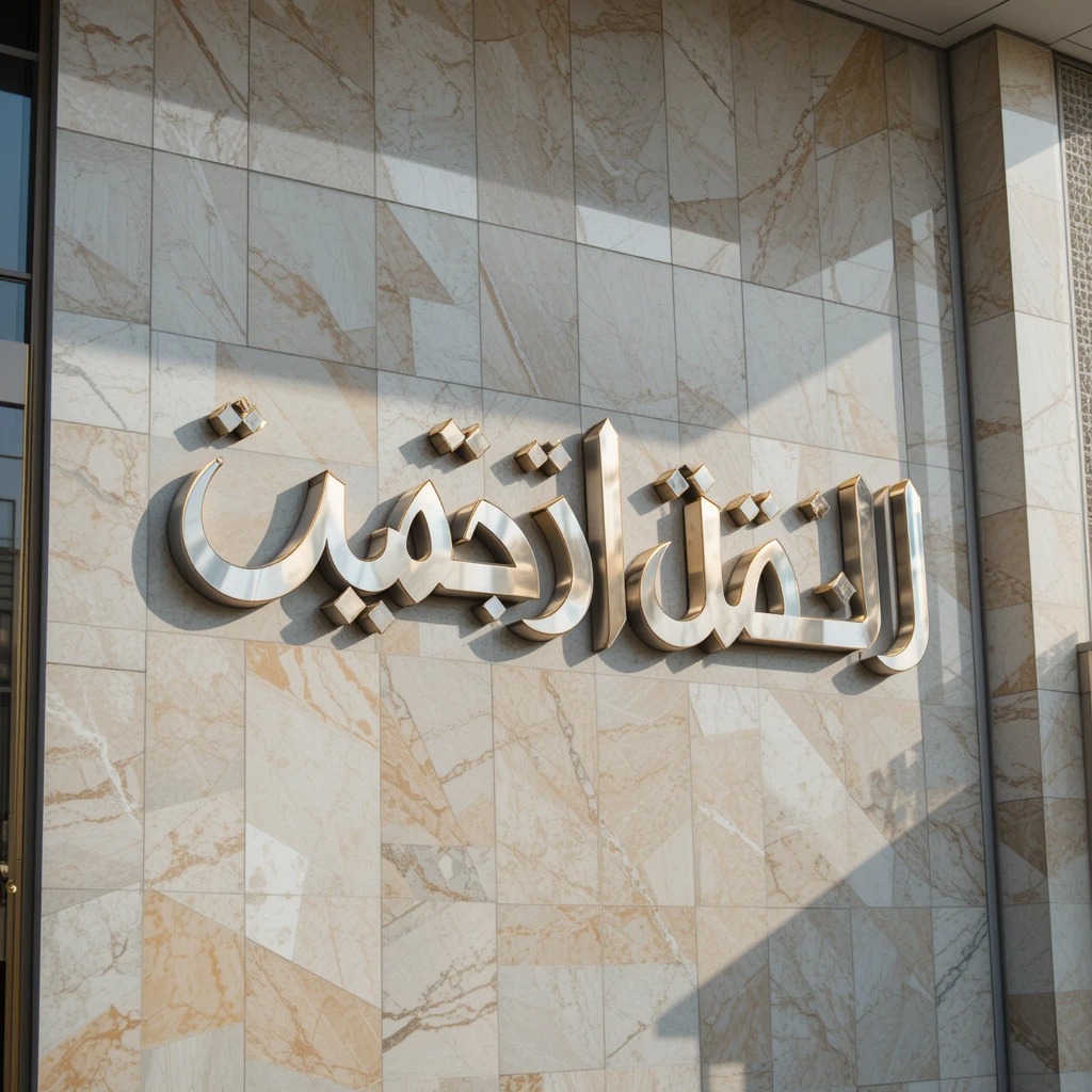 لوحة حروف بارزة - فندق الأفق